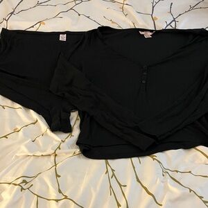 Victoria's Secret Black Pajama Set